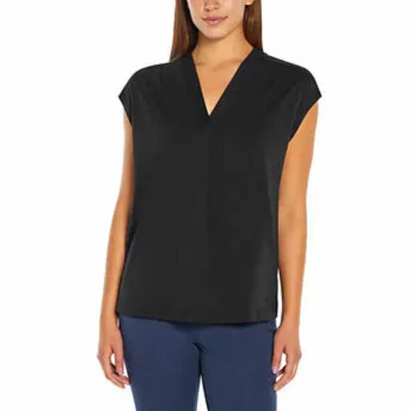 Banana Republic Black Short Sleeve Top - Picture 1 of 9